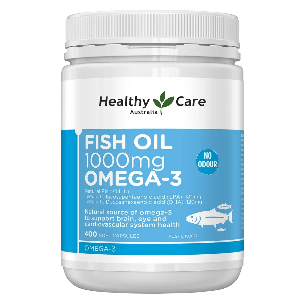 Healthy Care Fish Oil 1000mg Omega-3 – 400 capsules
