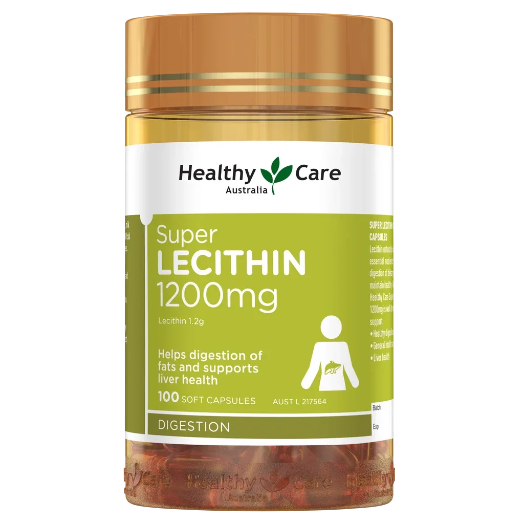 Healthy Care Super Lecithin 1200mg – 100 Capsules