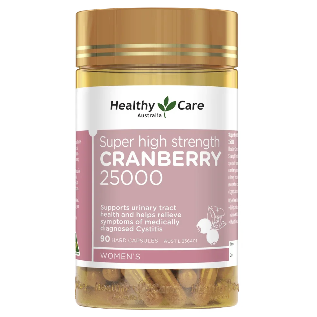 Healthy Care Super High Strength Cranberry 25000 – 90 Capsules