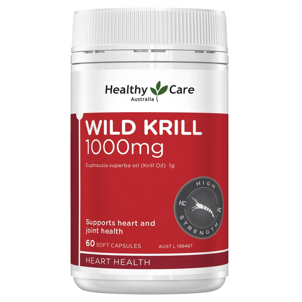 Healthy Care Wild Krill Oil 1000mg 60 Capsules