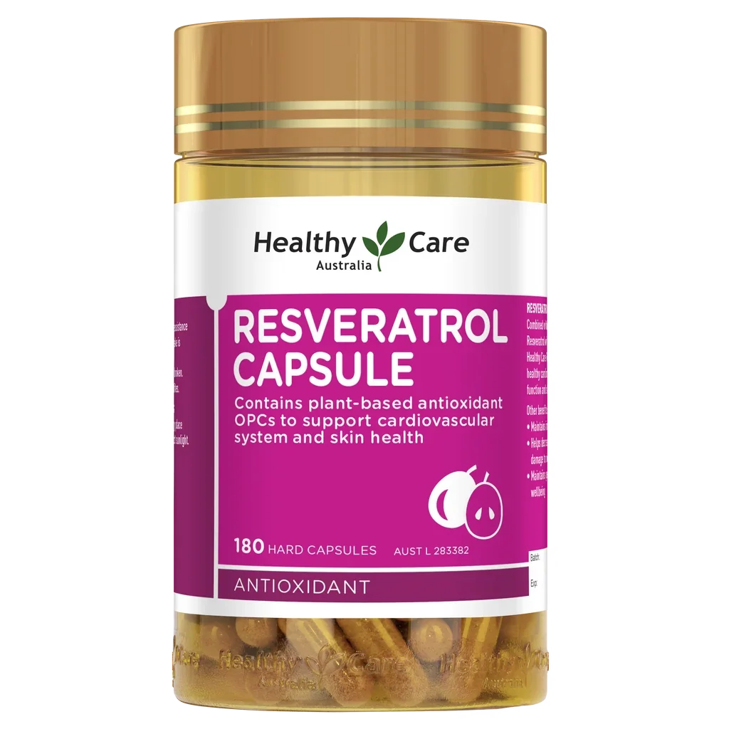 Healthy Care Resveratrol Capsule – 180 Capsules