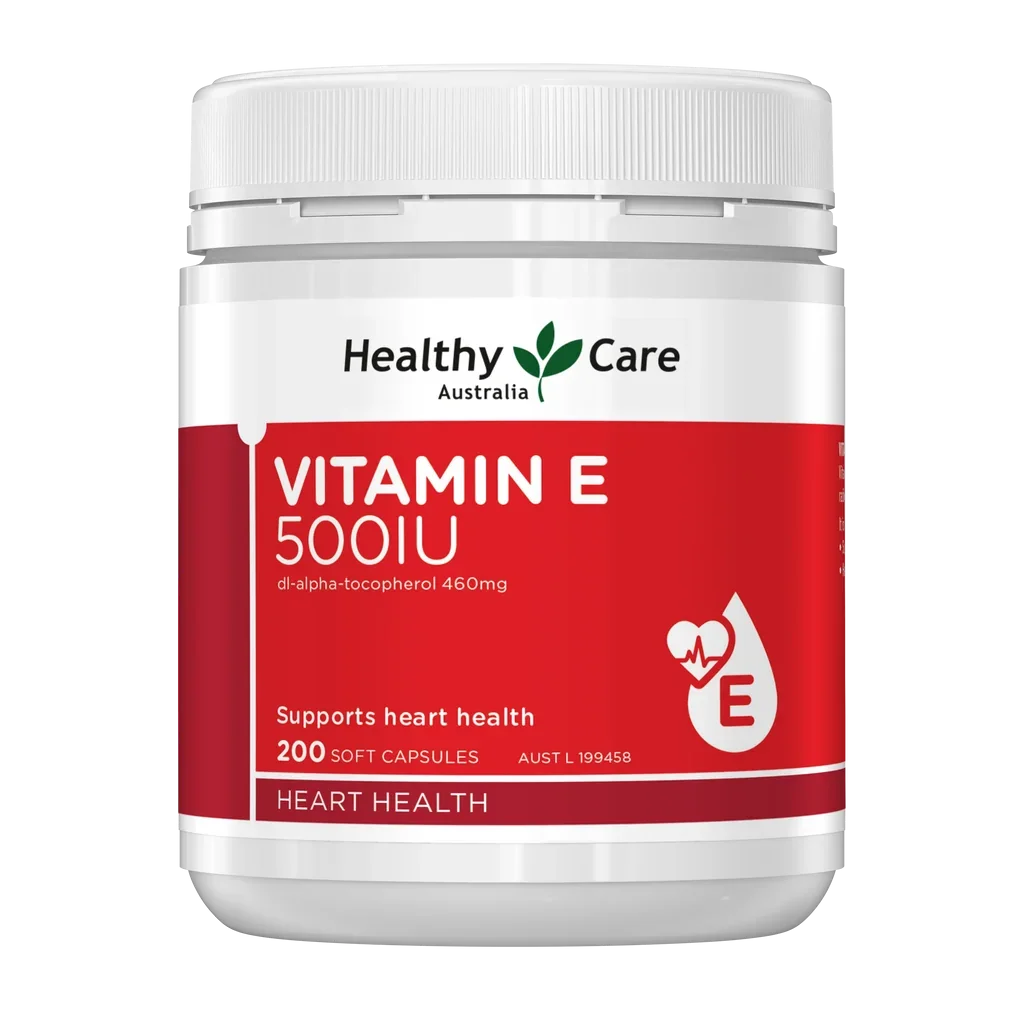 Healthy Care Vitamin E 500IU 200 Capsules