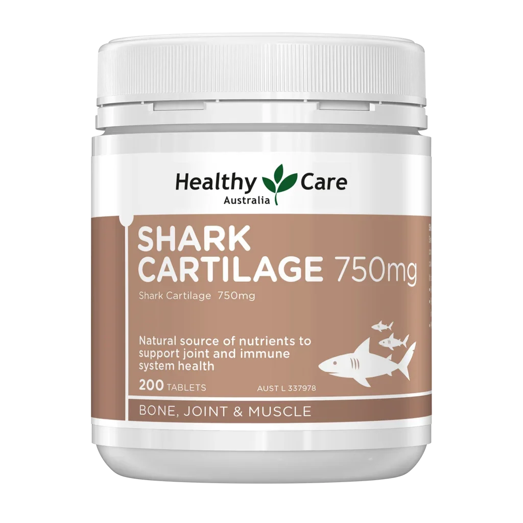 Healthy Care Shark Cartilage 750mg 200 Tablets