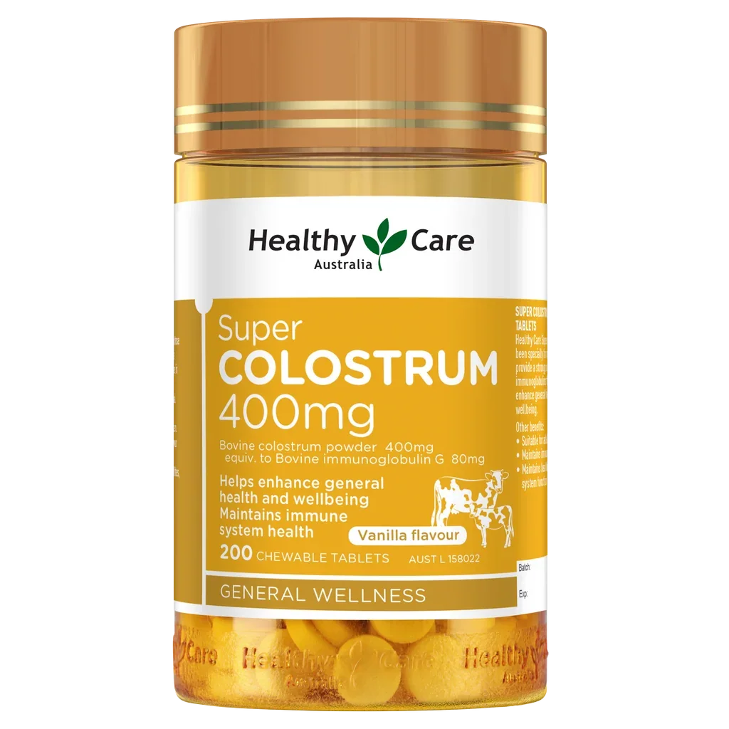 Healthy Care Super Colostrum 400mg 200 Tablets