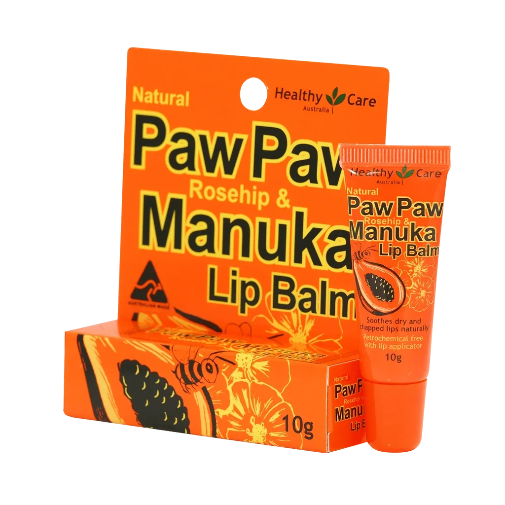 Healthy Care Paw Paw Rosehip & Manuka Lip Balm 10g
