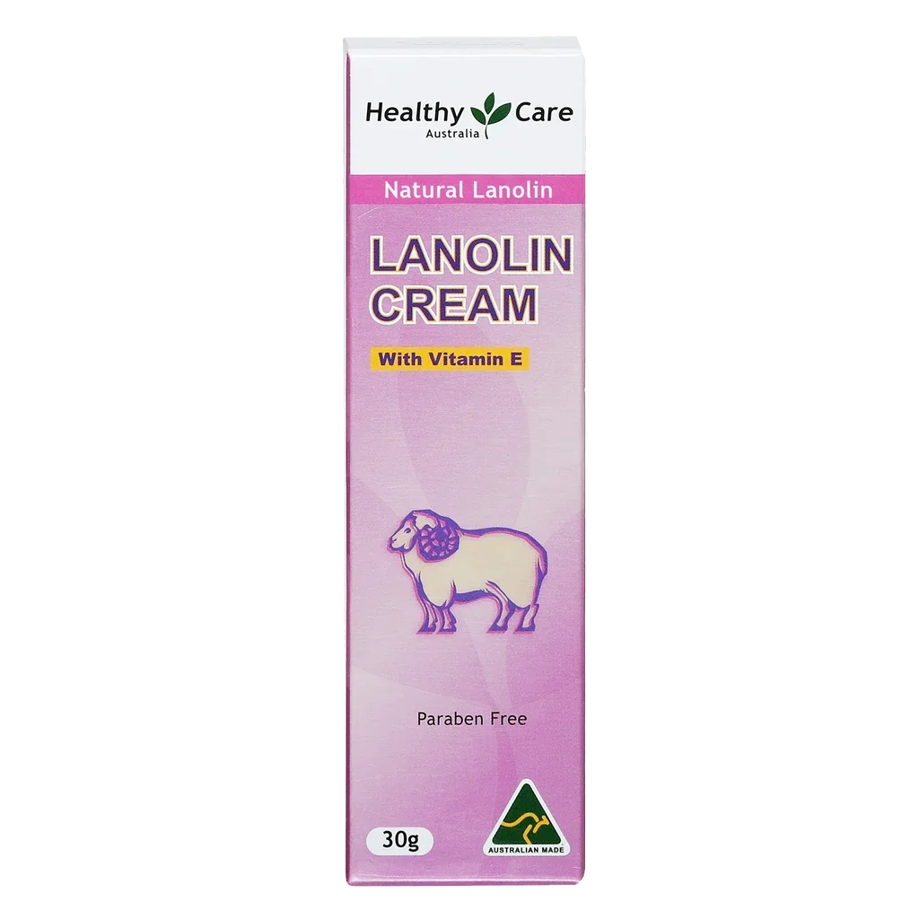 Healthy Care Lanolin Cream with Vitamin E Tube 30g