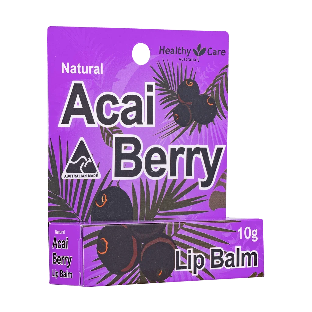 Healthy Care Natural Acai Lip Balm 10g